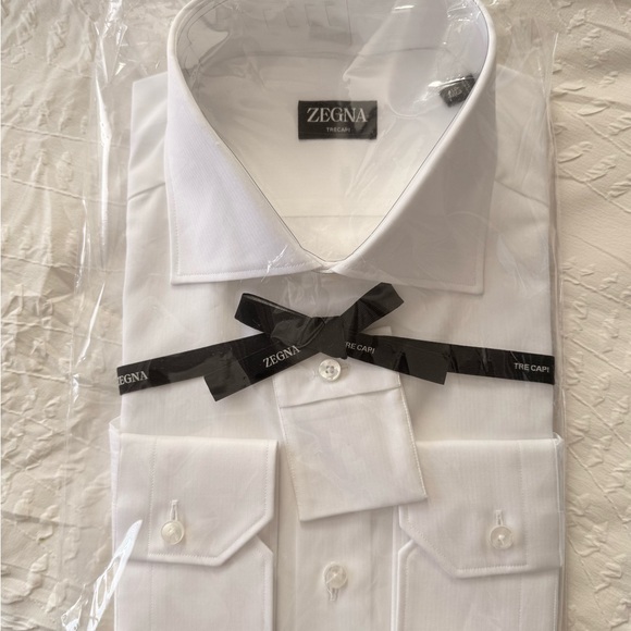 New Ermenegildo Zegna Men's White Shirt - Picture 1 of 3